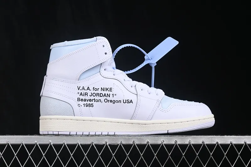 All categories Air Jordan Jordan series basketball shoes Air Jordan 1 High Off White x Air Jordan OW AJ1 Joe 1 joint white high-top basketball shoes AA3834-100